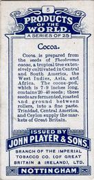 1908 Player's Products of the World #5 Cocoa Back