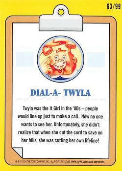 2020 Topps Garbage Pail Kids 35th Anniversary - Spit Blue #8a Dial-a-Twyla Back