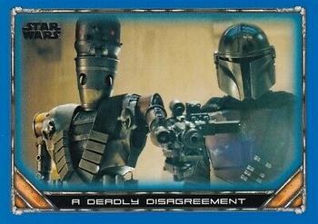 2020 Topps Star Wars: The Mandalorian Season 1 - Blue #11 A Deadly Disagreement Front