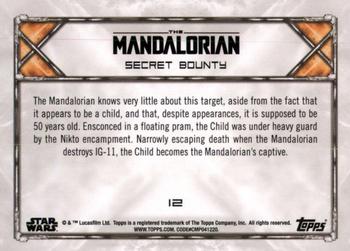 2020 Topps Star Wars: The Mandalorian Season 1 - Blue #12 Secret Bounty Back