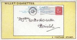 1924 Wills's Do You Know (2nd Series) #40 Do You Know why the Stamp is stuck at the top right-hand corner of the envelope? Front