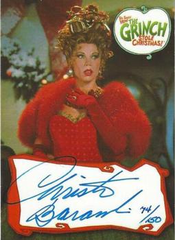 2000 Dynamic Forces How the Grinch Stole Christmas - Actor Autographs #BA1 Christine Baranski Front