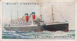 1924 Wills's Merchant Ships of the World #37 S.S. George Washington Front