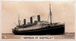 1928 Wills's Ships and Shipping #4 Empress of Australia Front