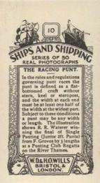 1928 Wills's Ships and Shipping #10 The Racing Punt Back