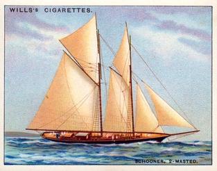 1929 Wills's Rigs of Ships #19 Schooner, Two-Masted Front