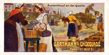 1907 Gartmann Austernfischerei (Oyster Fishing) Serie 191 #5 Austernverkauf an der Quelle Front