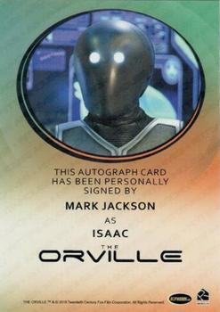 2020 Rittenhouse The Orville Archives Autograph Edition - Bordered Autographs #NNO Mark Jackson Back