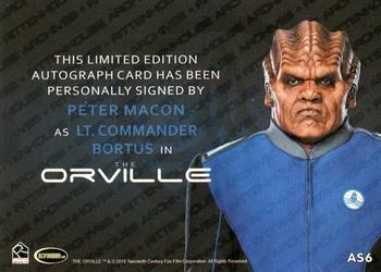 2020 Rittenhouse The Orville Archives Autograph Edition - Silver Autographs #AS6 Peter Macon Back