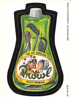 1988 O-Pee-Chee Wacky Packages #52 Prowl Shampoo Front