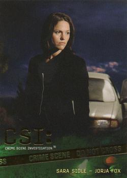 2006 Strictly Ink CSI Series 3 - Foil Bonus #F6 Sara Sidle - Jorja Fox Front