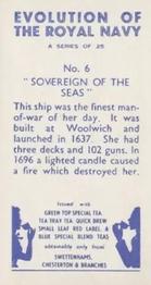 1957 Swettenhams Tea Evolution of the Royal Navy #6 