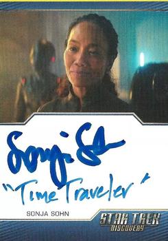2020 Rittenhouse Star Trek: Discovery Season Two - Autographed Inscriptions (Blue Border Design) #NNO Sonja Sohn Front