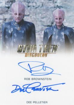 2020 Rittenhouse Star Trek: Discovery Season Two - Dual Autographs #NNO Rob Brownstein / Dee Pelletier Front