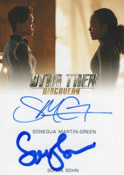 2020 Rittenhouse Star Trek: Discovery Season Two - Dual Autographs #NNO Sonequa Martin-Green / Sonja Sohn Front