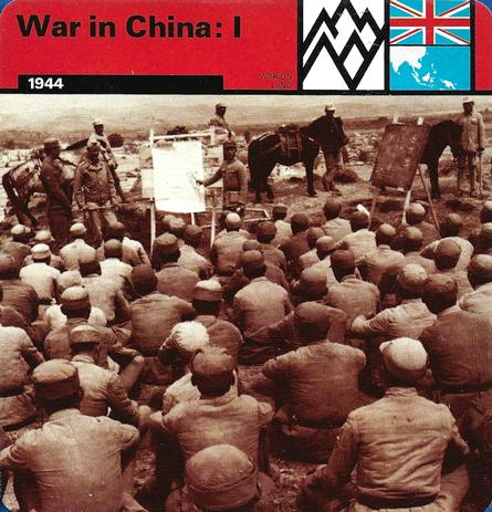 1977 Edito-Service World War II - Deck 18 #13-036-18-22 War in China: I Front