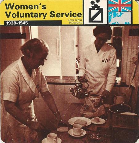 1977 Edito-Service World War II - Deck 21 #13-036-21-06 Women's Voluntary Service Front