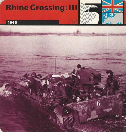 1977 Edito-Service World War II - Deck 21 #13-036-21-18 Rhine Crossing: III Front