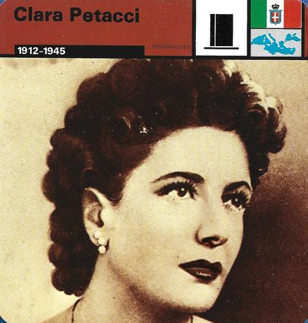1977 Edito-Service World War II - Deck 78 #13-036-78-23 Clara Petacci Front