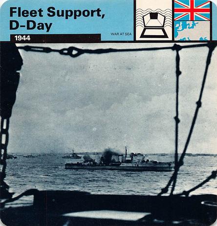 1977 Edito-Service World War II - Deck 48 #13-036-48-13 Fleet Support, D-Day Front