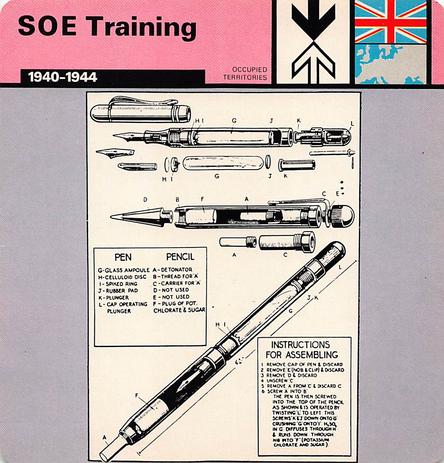 1977 Edito-Service World War II - Deck 60 #13-036-60-08 SOE Training Front