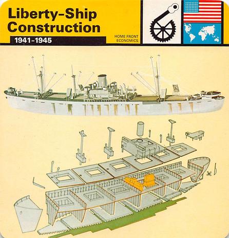 1977 Edito-Service World War II - Deck 34 #13-036-34-16 Liberty-Ship Construction Front