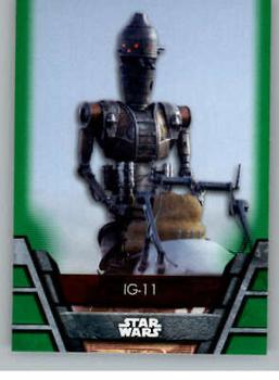 2020 Topps Star Wars Holocron Series - Green #BH-16 IG-11 Front
