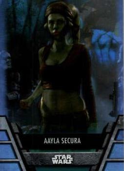 2020 Topps Star Wars Holocron Series - Foilboard #JEDI-12 Aayla Secura Front