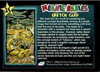 1998 Comic Images Meanie Babies - Sketches #2S No-Brainer Back