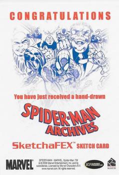 2009 Rittenhouse Spider-Man Archives - Sketches #NNO Butch Mapa Back