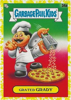 2021 Topps Garbage Pail Kids: Food Fight! - Mustard Yellow #34a Grated Grady Front