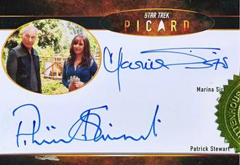 2021 Rittenhouse Star Trek: Picard Season One - Multiple-Case Incentive Autographs #NNO Patrick Stewart / Marina Sirtis Front
