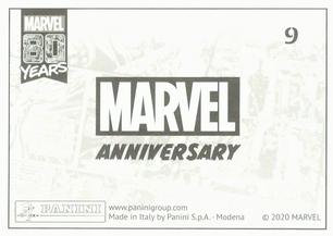 2020 Panini Marvel 80 Years Stickers #9 All-Winners Comics #13 Back