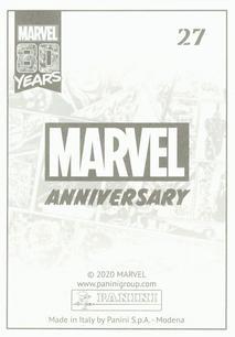 2020 Panini Marvel 80 Years Stickers #27 Western Kid #12 Back
