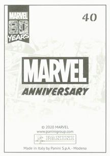 2020 Panini Marvel 80 Years Stickers #40 Fantastic Four #1 Back