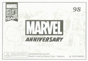 2020 Panini Marvel 80 Years Stickers #98 Fantastic Four #236 Back