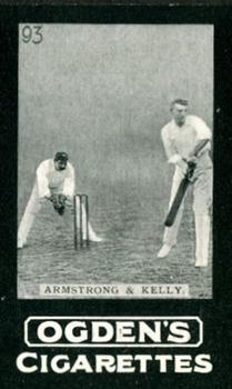1902 Ogden's General Interest Series F #93 Warwick Armstrong / Jim Kelly Front
