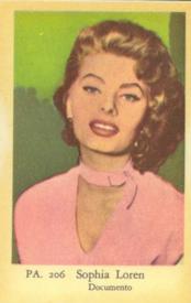 1958 Dutch Gum PA Set #PA206 Sophia Loren Front