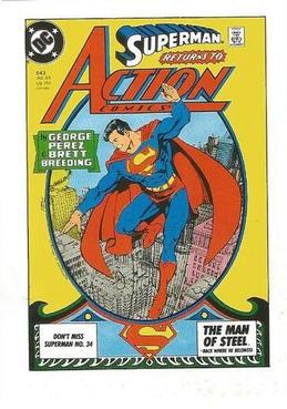 1990 Ertl DC Comics Super Heroes #NNO Action Comics #643 Front