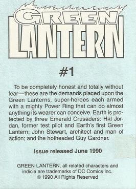 1990 Ertl DC Comics Super Heroes #NNO Green Lantern #1 Back