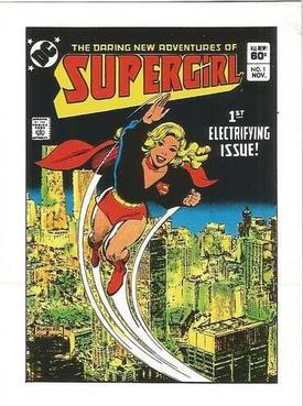 1990 Ertl DC Comics Super Heroes #NNO The Daring New Adventures of Supergirl #1 Front