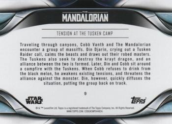 2021 Topps Star Wars: The Mandalorian Season 2 - Bronze #9 Tension at the Tusken Camp Back