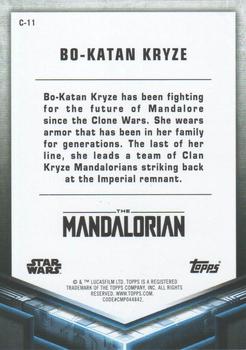 2021 Topps Star Wars: The Mandalorian Season 2 - Characters #C-11 Bo-Katan Kryze Back