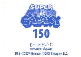 2009 Enterplay Super Mario Galaxy Stickers #150 Storming the Haunted Castle Back