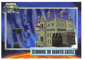 2009 Enterplay Super Mario Galaxy Stickers #150 Storming the Haunted Castle Front