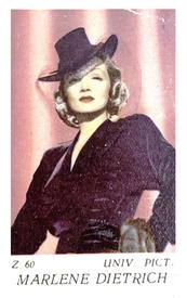 1956 Dutch Gum Z Set #Z60 Marlene Dietrich Front