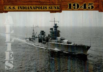 2021 Historic Autographs 1945 The End of WWII - Radiant Allies #75 U.S.S. Indianapolis Sunk Front