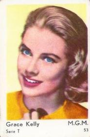 1958 Dutch Gum Serie T #T53 Grace Kelly Front