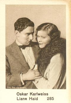 1932 Monopol Filmbilder B #285 Oskar Karlweis / Liane Haid Front