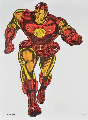 1966 Marvel Super Heroes Club Art Posters #NNO Iron Man Front